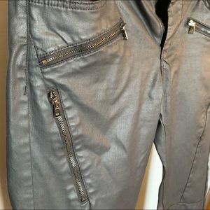 Zara Denim Soft Leather Like Jeans
